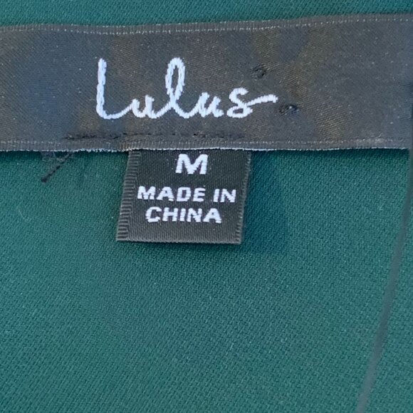 Lulus Hunter Green Medium Dress Spaghetti Straps NWT - Picture 9 of 13